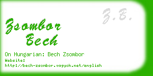 zsombor bech business card